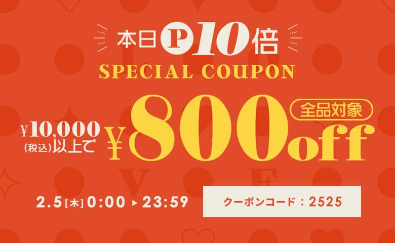 本日P10倍★10,000円以上購入で800円OFFクーポン