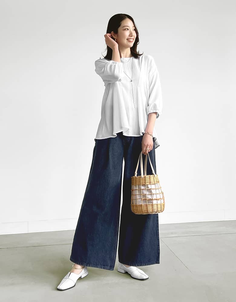 骨格ナチュラルタイプのコーデ画像