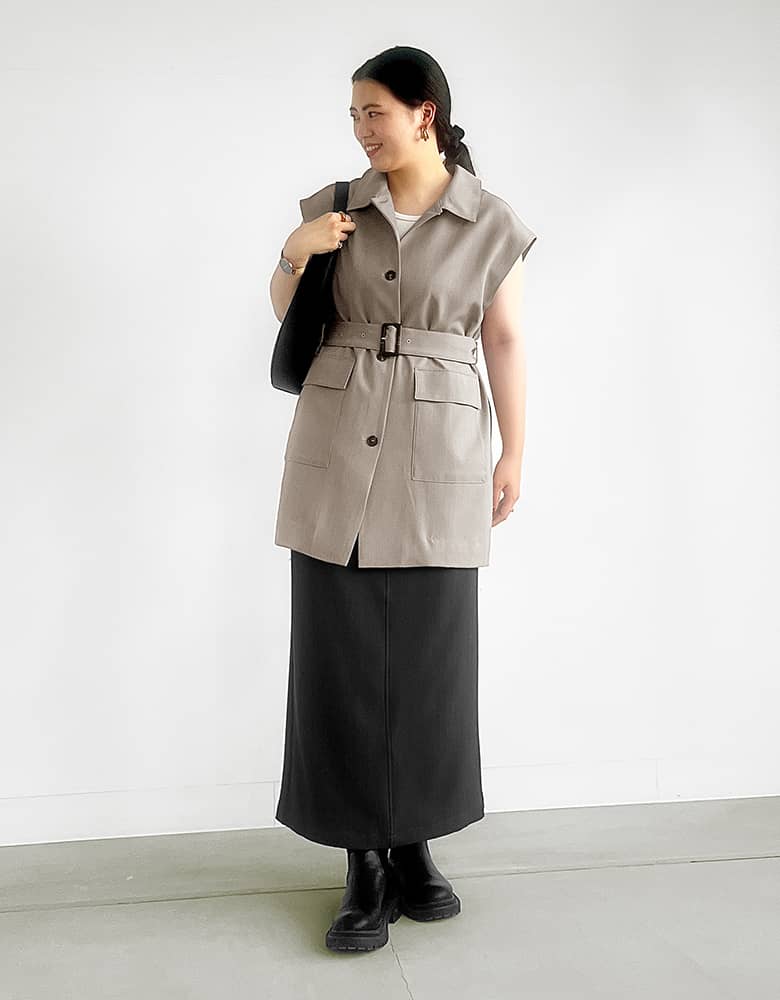 骨格ストレートタイプのコーデ画像