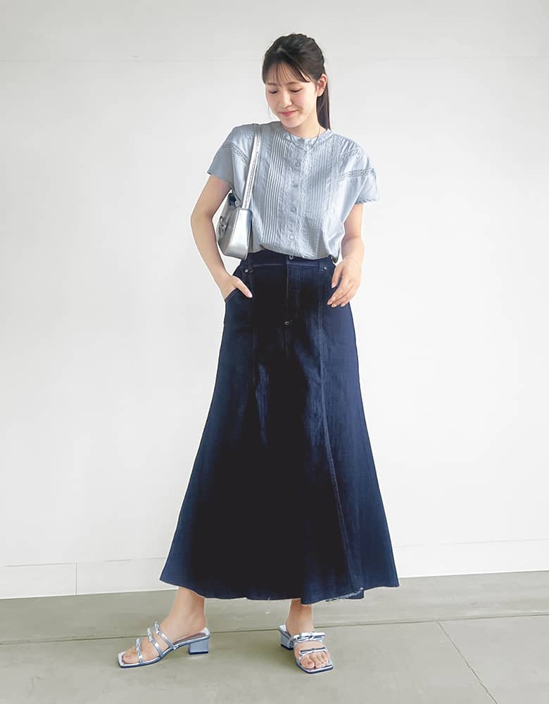 骨格ウェーブタイプのコーデ画像