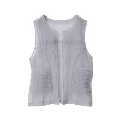 チュールフリルベスト