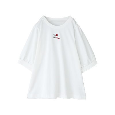 冷感ロゴ刺繍カットソー