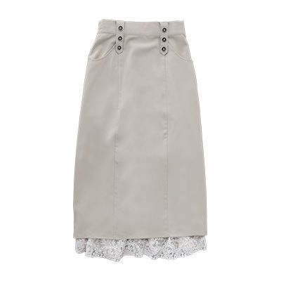 レースペチ付きナロースカート